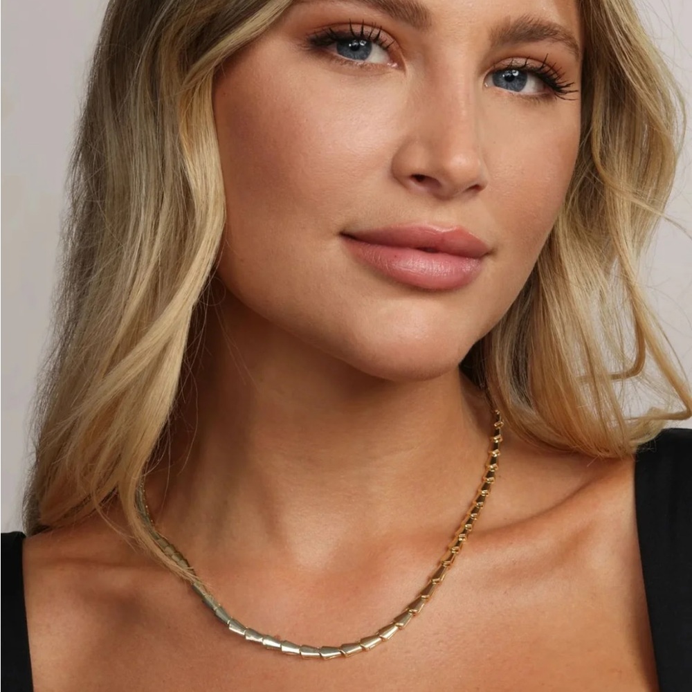 NWT Melinda Maria Gold Serpent Lariat/Collar Combo - Picture 8 of 8
